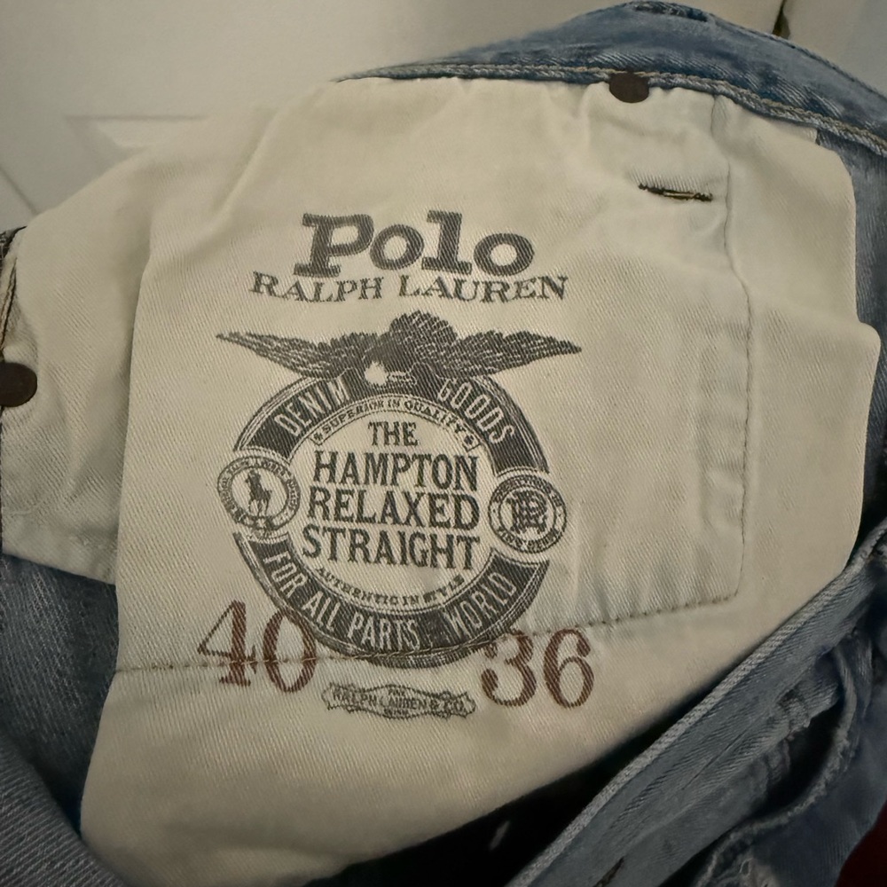 Ralph Lauren Light Blue Distressed Jeans - Picture 7 of 8